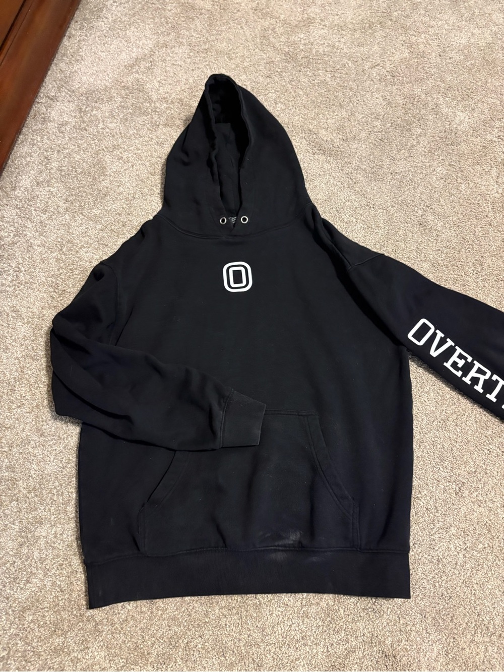 Black Overtime hoodie